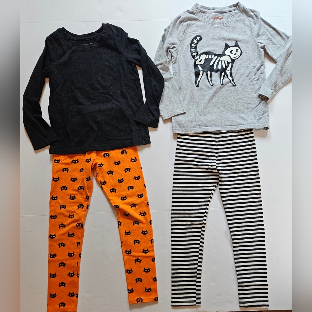 Cat & Jack, black cat, Halloween bundle. Girls size 4/5 & 5T.